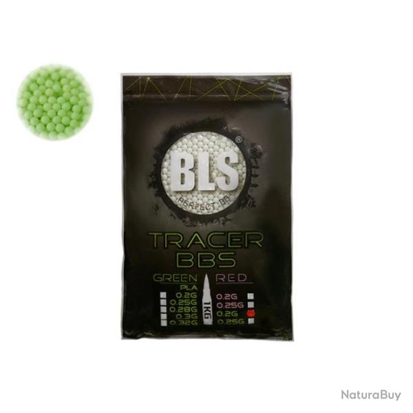 Billes BLS Tra�antes Plastiques Vertes - en Sachet de 1kg - 0.20g