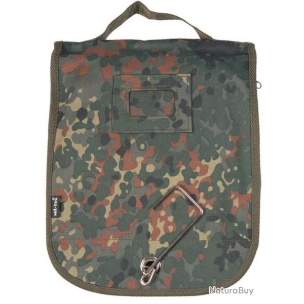 Trousse de toilette avec miroir camouflage allemand
