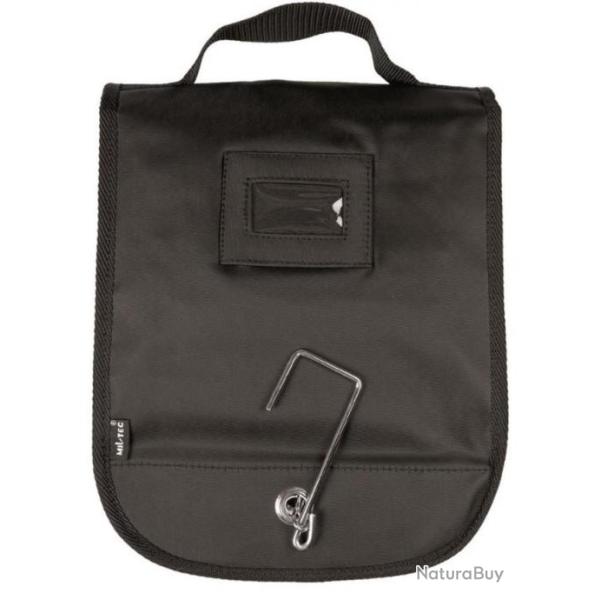 Trousse de toilette avec miroir camouflage noire