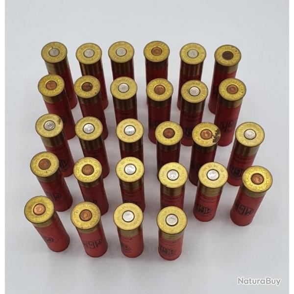 28 douilles cartons calibre 20.