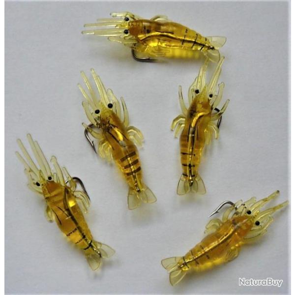 5 crevettes de 45 mm