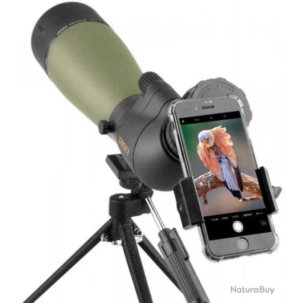 Gosky 20-60x80 Longue Vue �tanche avec tr�pied sac adaptateur smartphone chasse tir observation