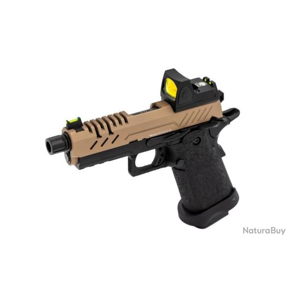 R�plique GBB gaz Vorsk Hi-Capa PRO + BDS Noir / Tan 1,0J