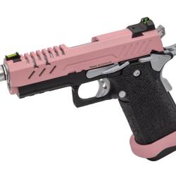 R&eacute;plique GBB gaz Vorsk Hi-Capa PRO Noir / Rose 1,0J