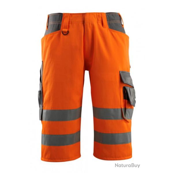 Pantacourt haute visibilit� MASCOT LUTON 15549-860 Hi-vis orange/anthracite fonc� 38 (C44)