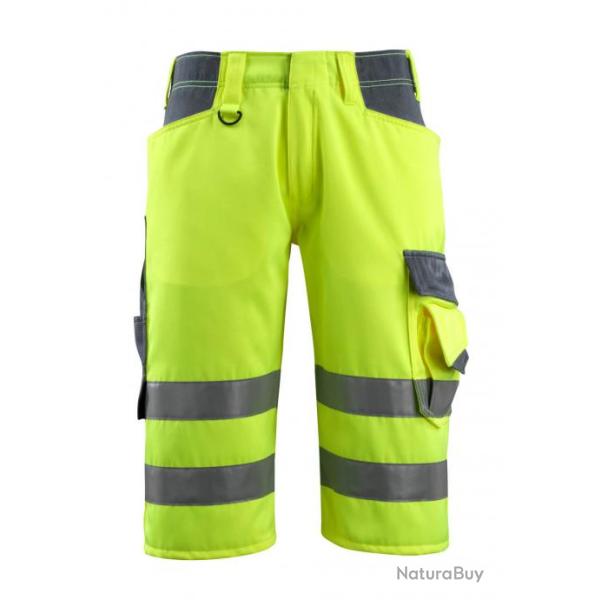 Pantacourt haute visibilit� MASCOT LUTON 15549-860 Hi-vis jaune/Marine fonc� 39 (C45)