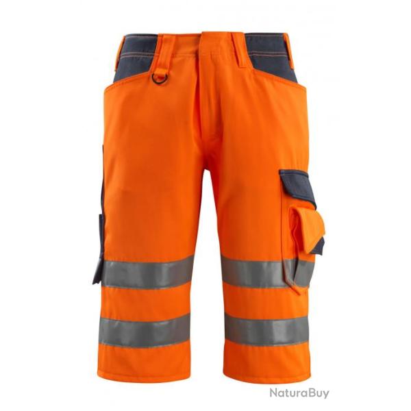 Pantacourt haute visibilit� MASCOT LUTON 15549-860 Hi-vis orange/Marine fonc� 56 (C62)