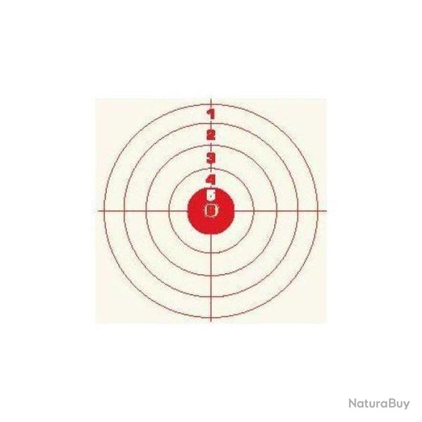 Cibles Colombi Sports - Par 100 14x14cm / Rouge - 14x14cm / Rouge