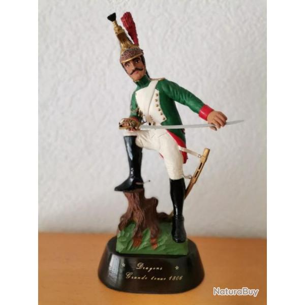 Statuette Napol�onienne Dragons Grande Tenue 1806 en bois