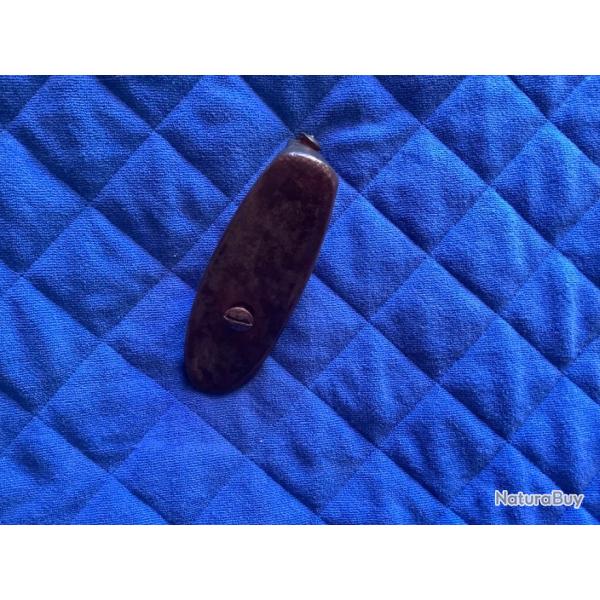 Plaque de couche de fusil gras avec ses vis d'origine, pas de prix de r�serve