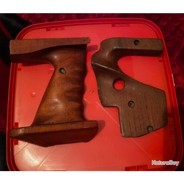 Paire de plaquettes en bois pour gros revolver ou pistolet modelle ????