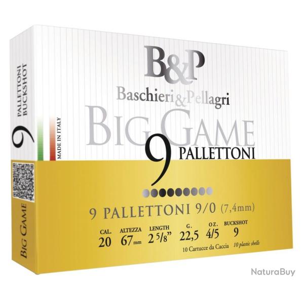 CAL 20/67 - BIG GAME 9 PALLETTONI - BASCHIERI & PELLAGRI