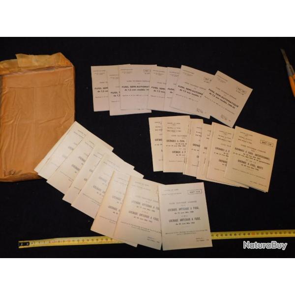 GROS LOT 24 MANUELS ARMEE FRANCAISE - CONDITIONNEMENT MOBILISATION - FSA 49-56 & GRENADES & ....2