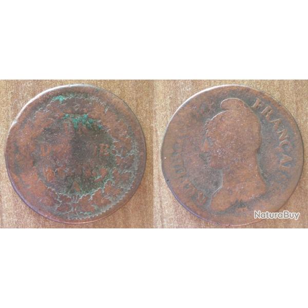 France 1 Decime 1796 An 5 Atelier A Pour Paris Piece 1 Er Republique