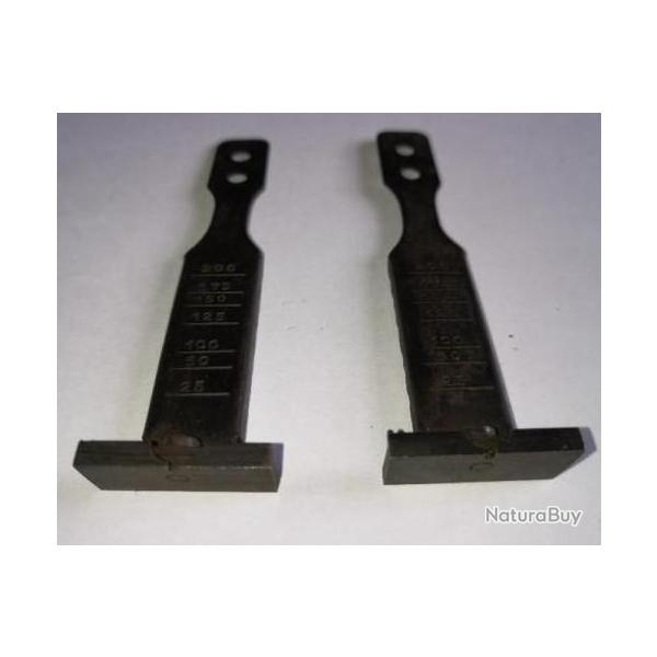 LOT DE 2 pices HAUSSES crantes