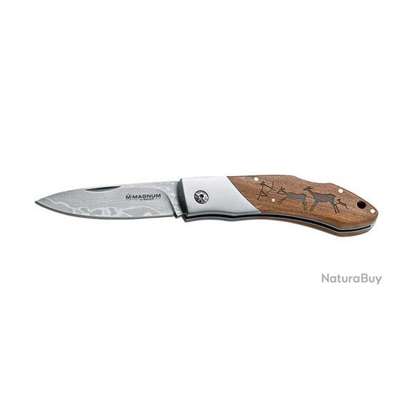 COUTEAU BOKER MAGNUM DAMAS CAVEMAN 82MM