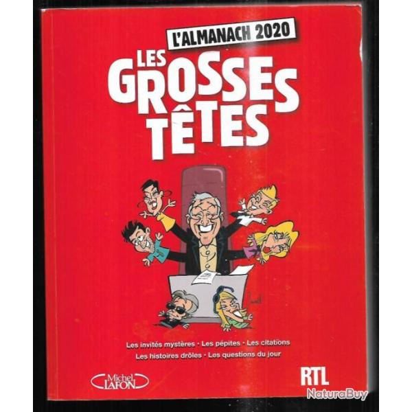 L'almanach 2020 des grosses t�tes avec rtl , humour