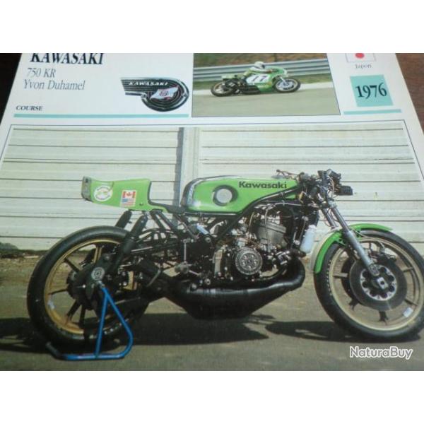 FICHE KAWASAKI  750 KR  1976