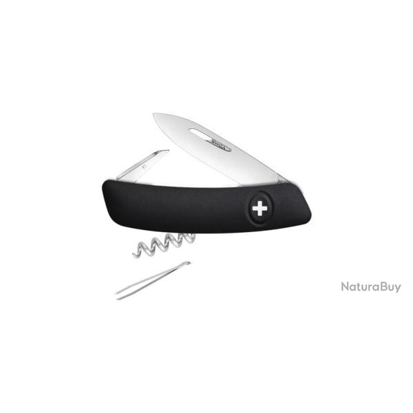 COUTEAU SWIZA D01 NOIR 6 FONCTIONS