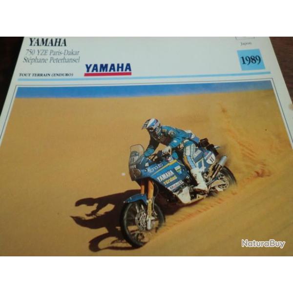 FICHE MOTO  YAHAMA  750 YZE