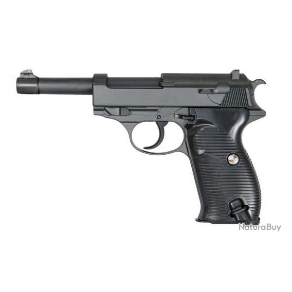 R�plique pistolet � ressort Galaxy G21 P38 full metal 0,5J