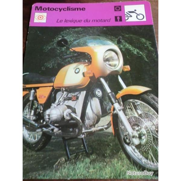 FICHE MOTO  LE LEXIQUE DU MOTARD