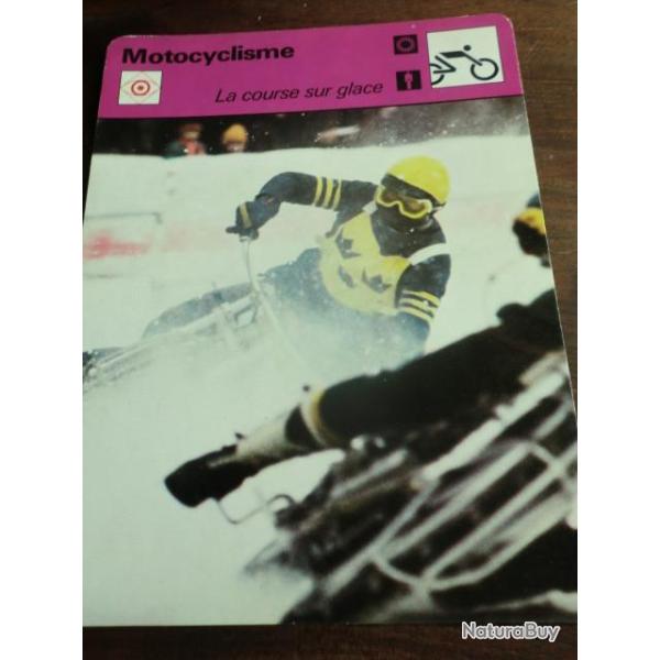 FICHE MOTO  LA COURSE SUR GLACE