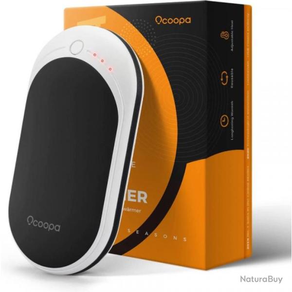 Chaufferette Main Rechargeable Electronique Chauffe Mains USB 5200mAh Power Bank R�utilisable