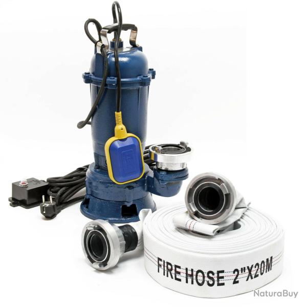 Pompe de relevage pour eaux us�es 550 watts pompe submersible 10000 litres par heure tuyau 20m 16_0