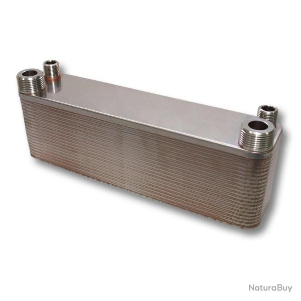 changeur de chaleur thermique acier inoxydable 50 plaques max 210 kw eau solaire 16_0000839