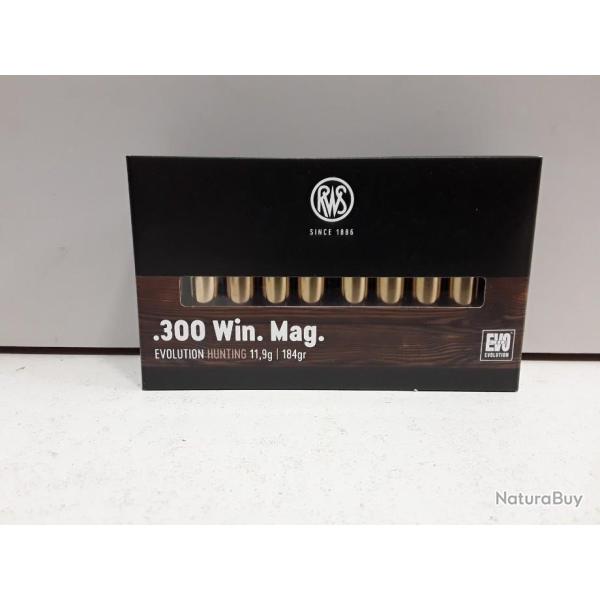 Balles RWS EVOLUTION cal.300win 184gr