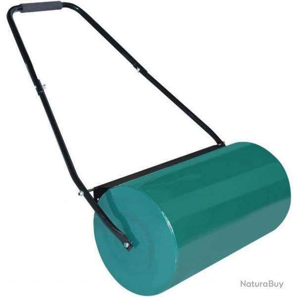 Rouleau de jardin 46L en acier robuste - Vert - Facile  utiliser - Livraison gratuite et rapide