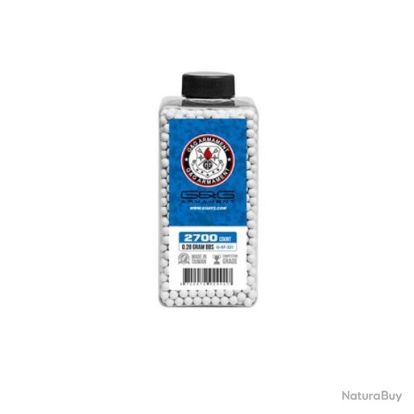 Billes plastiques d'airsoft G&G Perfect - Bouteille de 2700