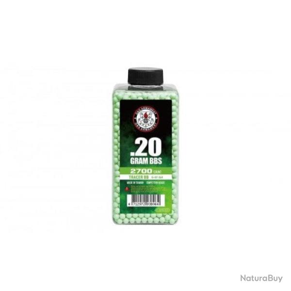 Billes G&G Plastiques Traantes - en Bouteille de 2700 0.28g / Vert - 0.20g / Vert