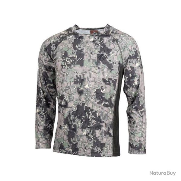 T shirt manches longues Somlys stretch digital Vert Vert