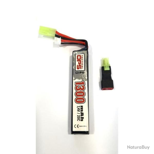Batterie LI-PO Tacticalops - 7.4 V - 1.0