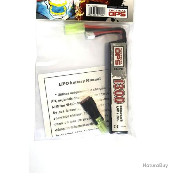 Batterie LI-PO Tacticalops - 7.4 V - 2.0