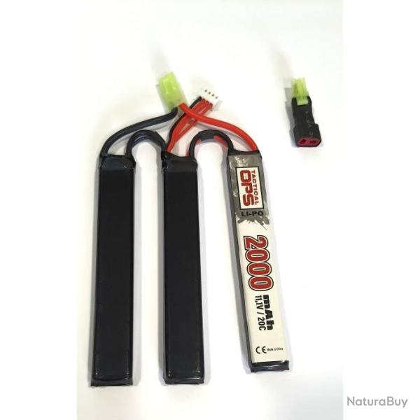 Batterie LI-PO Tacticalops - 11.1 V - 2000 mAh - 3.0