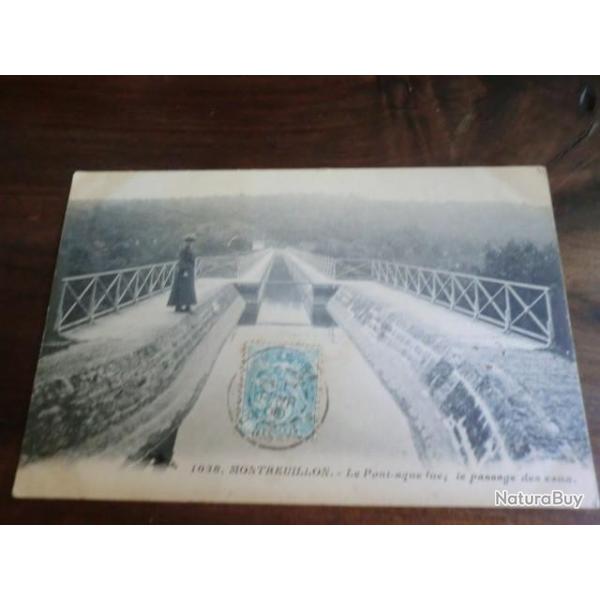 CP  dp 58  MONTREUILLON  LE PONT AQUEDUC  LE  PASSAGE DES EAUX
