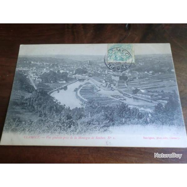 CP  dp 58  CLAMECY  VUE GENERALE