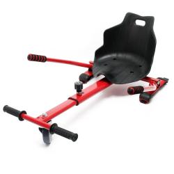 Si&egrave;ge de scooter kart compatible avec hoverboards adulte enfant 120 kg rouge 16_0002718