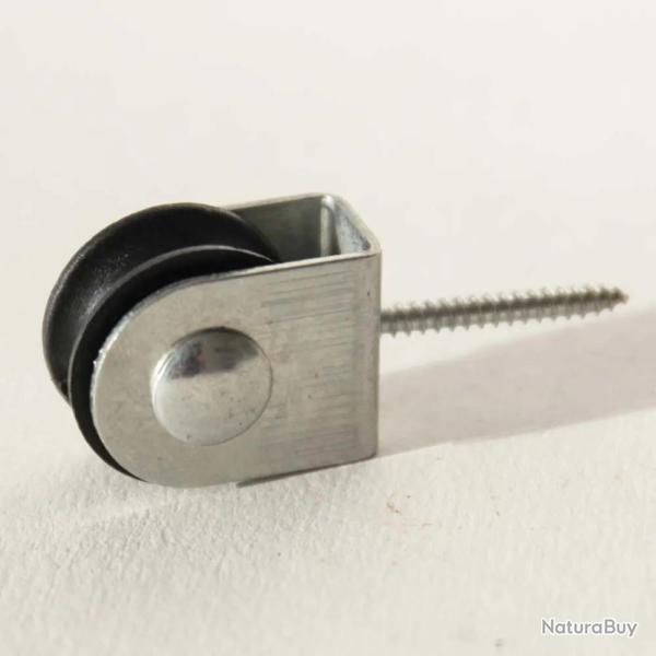 3 poulies � tire-fond axe central 2mm, cordage maxi 2mm