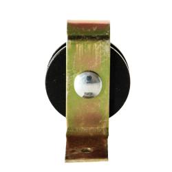 Poulie &agrave; chape 2 fixations, cordage maxi 5mm