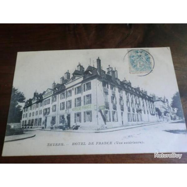 CP  dpt 58  NEVERS  HOTEL DE FRANCE VUE EXTERIEUR