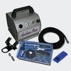 Kit compresseur airbrush aérographe pour débutants avec un pistolet + accessoires 16_0002295