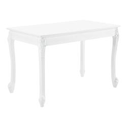 Table de salle &agrave; manger rectangulaire design &eacute;l&eacute;gant pour 4 personnes MDF plastique 116 x 66 x 76 c
