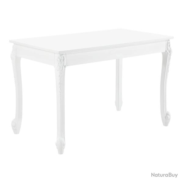 Table de salle � manger rectangulaire design �l�gant pour 4 personnes MDF plastique 116 x 66 x 76 c