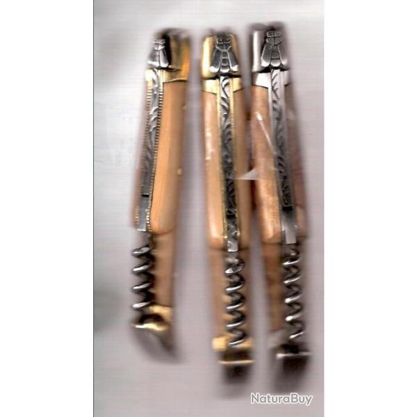 LAGUIOLE OLIVIER � ton pr�nom grav� GRATUIT couteau 11 tire bouchon