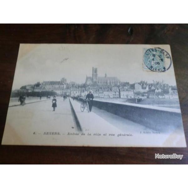 CP  dpt 58  NEVERS ENTREE DE LA VILLE