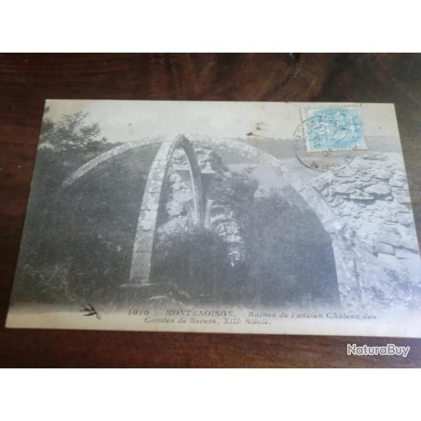 CP  dpt 58  MONTENOISON RUINE DE L ANCIEN CHATEAU